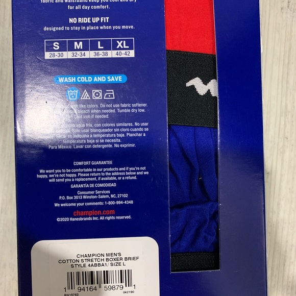 4 Pack Men’s Champion boxers briefs - Picture 3 of 9